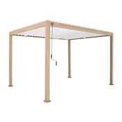 Homestar Gazebo MIRADOR-111 3x4 m svetlo leseni videz