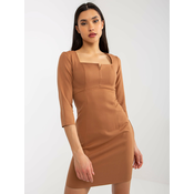 Dress-LK-SK-509075.15P-camel