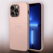 Guess Ovitek Guess silver pink za iPhone 14 Pro Max (GUHCP14XPSASBPI)