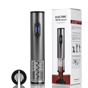 Električni zamašek za vino WineOpener srebrn