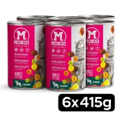 MOKSI Konzerva za macke Divljac 6x415g – Premium Bundle