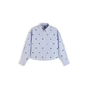 Tommy Jeans Srajca Critter  DW0DW23438 Svetlo modra Oversize