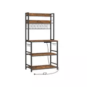 Songmics Kuhinjska polica 40x80x170 cm rjava