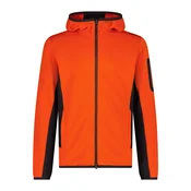 CMP MAN JACKET FIX HOOD, moška pohodna jopa, oranžna 34E7577