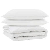 vidaXL vidaXL odeja za vse sezone z blazino 3 pcs Bela Mikrovlakna, (5000148489)