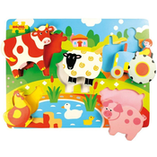 Bigjigs Toys Vstavite puzzle kmetijo