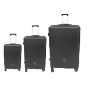 Hoffmanns 3-dijelni ABS set kofera crna