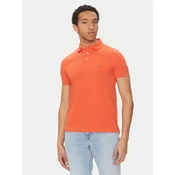 Tommy Hilfiger Polo majica 1985 MW0MW17771 Oranžna Slim Fit