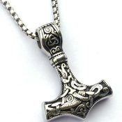 Ogrlica Hammer - Srebrna KP34596