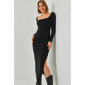 Bianco Lucci Womens Slit Long Dress 250