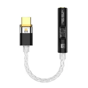 INF BA23 USB-C na 3,5 mm avdio vtičnico z vgrajenim DAC-om Black, (21838503)