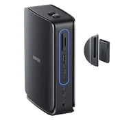 Hub postaja Anker Docking Station Nano 13v1, Triple Display, vgrajen odstranljiv hub, hitro polnjenje 100W, 10Gbps - black