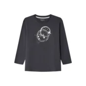 Pepe Jeans za fante. PB5000017 Majica Landree sive barve (14Anos= 164cm), Priložnostno, Siva, Bombaž, Dolg rokav, otroška moda