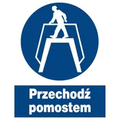 shumee ZNO-17 - znak za varnost in zdravje pri delu - prečkanje mostu