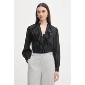 Haveone bluza z volančki ženska z lyocellom