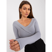 Womens grey viscose blouse