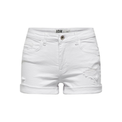 Jacqueline de Yong Ženske kratke hlače JDYBLUME Tight Fit 15293951 White (Velikost XL)