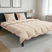 vidaXL Poletna odeja Bež 220 x 240 cm 100% naravni kapok