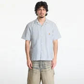 Srajca Carhartt WIP S/S Leavel Shirt UNISEX Leavel Stripe/ Blue River/ Wax S