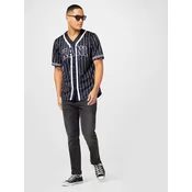 Karl Kani Majica Serif Pinstripe Baseball 6033360 Črna Relaxed Fit