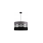 Luster na sajli CORAL 1xE27/60W/230V crno-siva