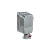 shumee Fiksna vtičnica 125A 5P 400V rdeča IP67 z uvodnico 145-6p