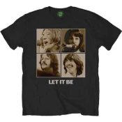 The Beatles Majica Let It Be Sepia Unisex Black M