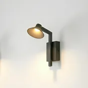 Lucande LED stenska svetilka Steve, črna, 24 cm, USB, z možnostjo zatemnitve - Dnevna soba/jedilnica - Sodobni - Kovina