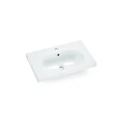 Bathco 0516 - Vgradni umivalnik ICE 60x35 cm iz smole/bela