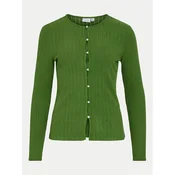 Vila Pletena jopica Dalena 14102368 Zelena Slim Fit