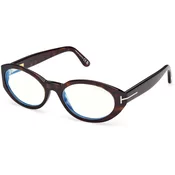Tom Ford Ženski okvir za dioptrijske naocare Blue block 0FT6067-B 5254, Smedi