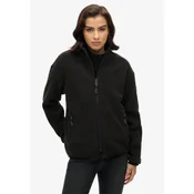 Superdry za ženske. W2012338A Active full-zip flis podloga črna (L), Črna, Priložnostno, Šport, Na prostem, Reciklirani