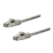 Kabel LAN FTP, Cat.5e, RJ45 moški - RJ45 moški, 5 m, zaščiten, siv, iz čistega bakra, varčen