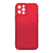 Maska Clear color za iPhone 12 Pro Max crvena.