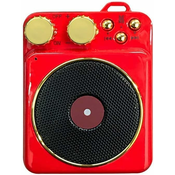 Generic Vinilni gramofon z Bluetoothom, atomski gramofon z ustvarjalnimi retro kartami, predvajalnik, globokotonec, (21124633)