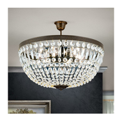 Orion DL 7-542/6-Kristalni luster na šipci ARILA 6xE27/60W/230V precnik 60 cm braon/patina