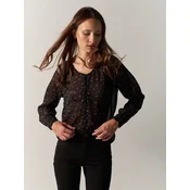 KOROSHI Bluza burgund/črna/off-bela