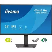 IIYAMA 24 XB2491H-B1 FHD (1920×1080) IPS, Pivot, 120Hz, 1ms, 350 cd/m2, HDMI/DP, crni