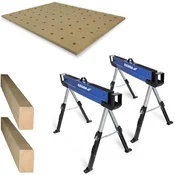 Multifunkcijska miza z 20mm luknjami, MDF | DEDRA - Dedra
