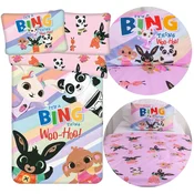 Bing BING Otroška bombažna posteljnina za deklice, z zadrgo, 100% BOMBAŽ 100x135+40x60 cm OEKO-TEX