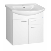 Kozmetična omarica ZOJA, 61,5 x 74 x 32 cm, 2 x vrata, 1 x predal, bela - Bela - 24 - 32.00 - MDF/laminat - Viseča/stojalo - Aqualine - ZOJA - 61.50 - Classic - 61,5x74x32 cm - 74.00