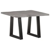 Stolic za kavu sa živim rubovima 60x60x40 cm od bagremovog drva