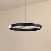 Lucande LED viseča svetilka Rovan, O 60 cm, črna, CCT, z možnostjo zatemnitve - Dnevna soba/jedilnica - Sodobni - Kovina