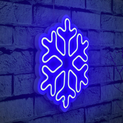 WALLXPERT LED dekoracija Snowflake Blue