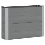 Vidaxl Vrtna visoka greda Siva 100 x 30 x 72 cm