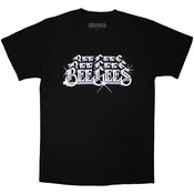 Bee Gees Stacked Logo Black M Majica