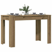 vidaXL Jedilna miza artisian hrast 120x60x76 cm inženirski les