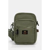 Torbica za okoli pasu Alpha Industries Label Messenger Bag S zelena barva, 156941