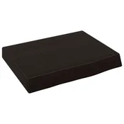 Vidaxl Stenska polica temno rjava 40x30x(2-6) cm trdna hrastovina
