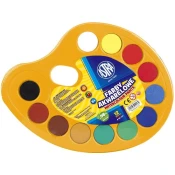 Astra ASTRA Vodne barve na paleti, premer 30 mm, 12 barv, 83216903